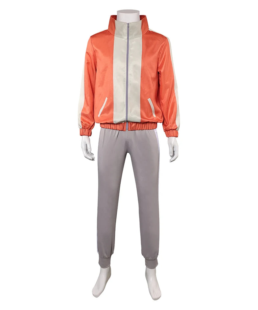 Jiji Cosplay Costume – Dandadan Anime Outfit for Men (Coat & Pants) Halloween Party Suit