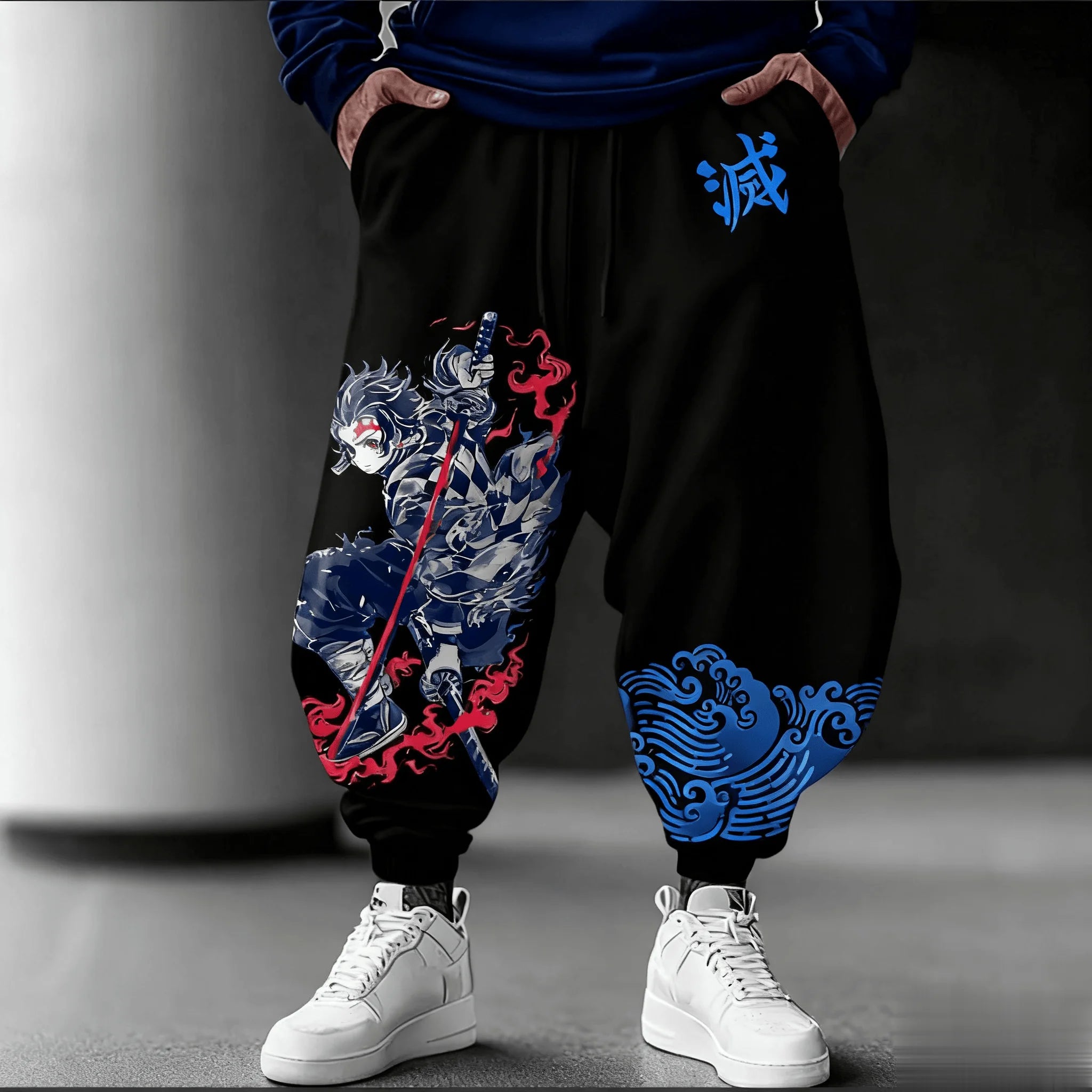 Kimetsu No Yaiba Tanjiro Anime Men Women Sweatpants Print Casual Pants Streetwear Trousers Sportswear Y2k Autumn Fashion