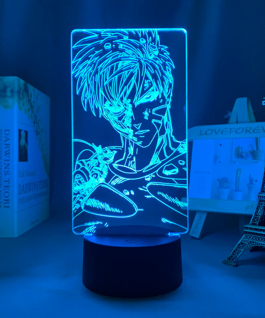 One Punch Man Saitama Figure Led Night Light Lamp for Home Decoration Nightlight Cool Manga Store Decor Ideas Table 3d Light