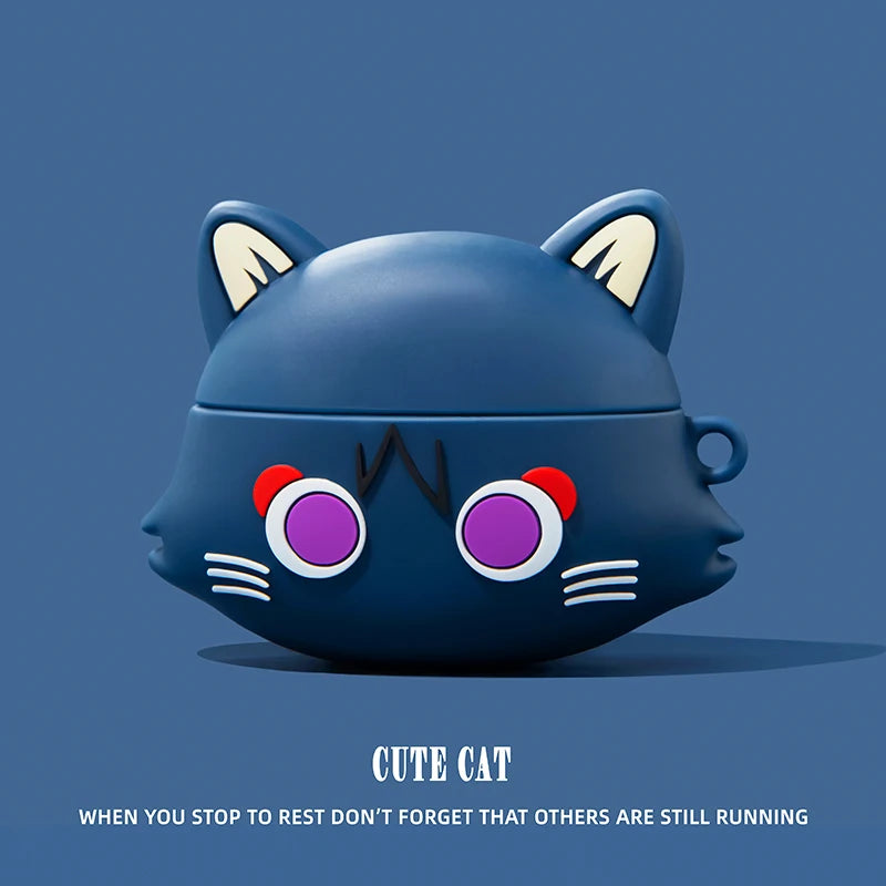 Protective Case for Airpods 4 3 2 Cover for Apple AirPods Pro2 Pro 2nd Generation Shell Game Console Anime Robot Fire