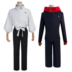 Anime Jujutsu Kaisen Yuji Itadori & Yuta Okkotsu Cosplay Costume – Upgraded Uniform Set