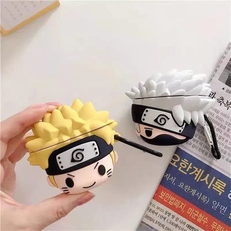 Naruto Japan Anime 3D Cartoon Bluetooth-compatible Earphone Set Silicone PC Hard case Earphone Case for AirPods 1 2 3 Pro Cover