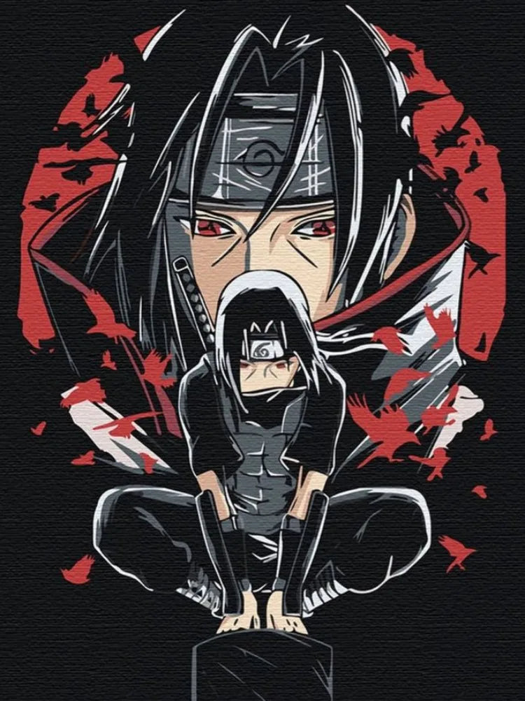 Uchiha Itachi New Diamond Painting Mosaic Naruto Cartoon Art Cross Stitch Embroidery Rhinestones Home Decor Children's Gift
