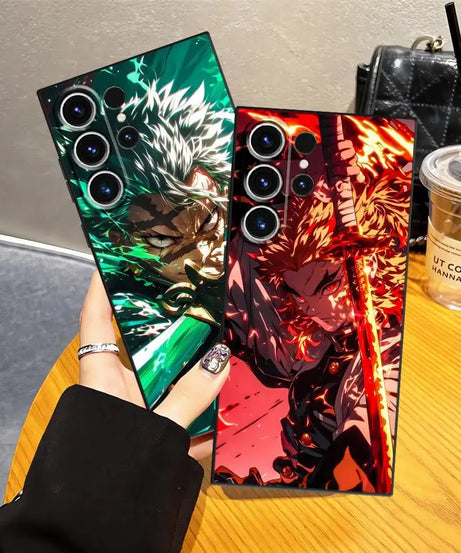 Demons Anime Slayer Case for Samsung Galaxy S25+ S9 S24+ S21 S22 S25 Ultra S20 S23 FE S24 Plus Soft Back Phone Cover