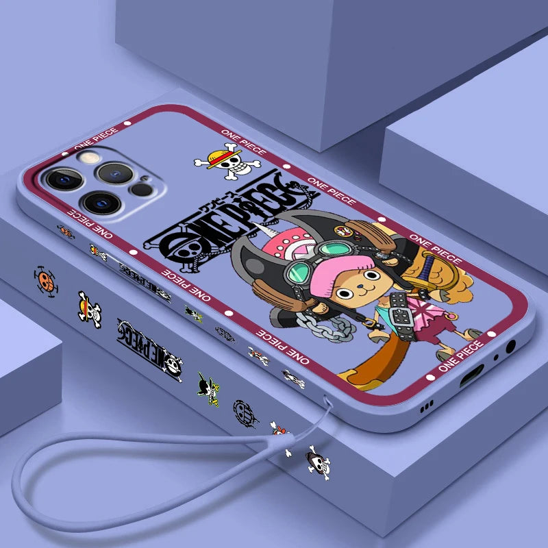 One Piece Chopper Liquid Rope Case for iPhone 15/14/13/12/11/XS/XR