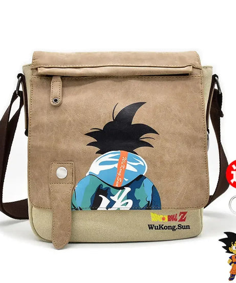 Goku Dragon Ball Messenger Bag – Trendy Canvas Shoulder Bag