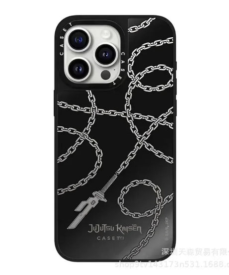 Jujutsu Kaisen Mirror Phone Case – Anti-Fall Anime iPhone 16 Pro Max