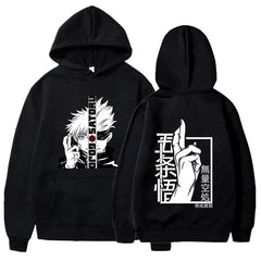 Anime Jujutsu Kaisen Gojo Satoru Graphic Hoodie – Unisex Pullover Sweatshirt