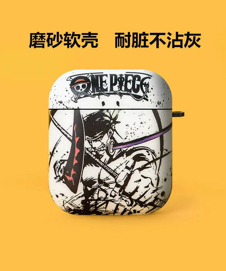 Anime One Piece Airpods1/2 Protective Case for Iphone Pro Bluetooth 3Rd Generation Earphones with Anti Drop Frosted Soft Shell