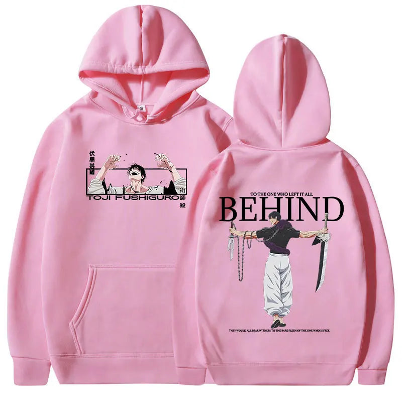 Anime Jujutsu Kaisen Fushiguro Toji Hoodies Men's Women Clothing Fashion Hip Hop Oversized Sweatshirts Casual Harajuku Pullovers