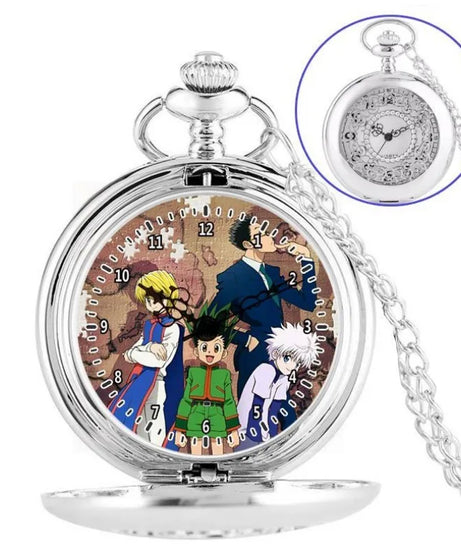 Anime two-dimensional full-time hunter pocket watch Killua Kura pickup Xiaojie personality necklace watch holiday gift