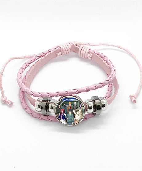 Anime Blue Lock Isagi Yoichi Chigiri Bachira Leather Bracelet Cosplay Unisex Adjustable Punk Wristband Jewelry Props