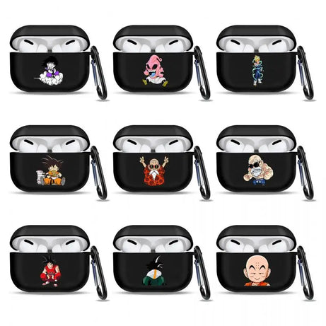 DragonBall Kawaii Kakarotto Vegeta Iv Master Roshi Majin Buu Bluetooth Headset Case Suit for Airpods Pro2022 2 3Pro