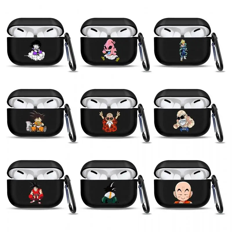 DragonBall Kawaii Kakarotto Vegeta Iv Master Roshi Majin Buu Bluetooth Headset Case Suit for Airpods Pro2022 2 3Pro