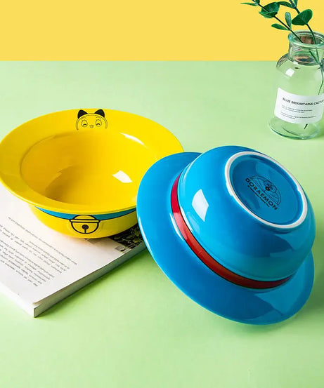 Doraemon x Straw Hat Ceramic Bowl – Cute Anime