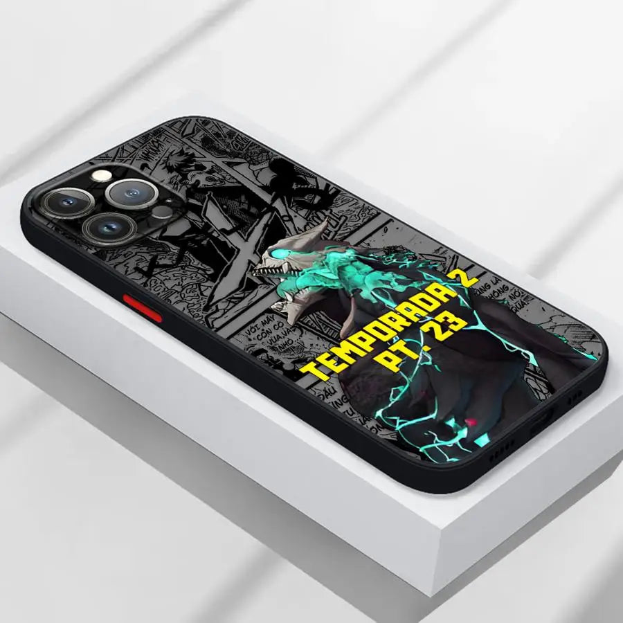 Cool Kaiju No.8 Monster Form Phone Case for iPhone 16 14Pro XR 16e 15 13 Mini SE 7 8 Plus 12 11 Pro XS Max 14 Soft Cover