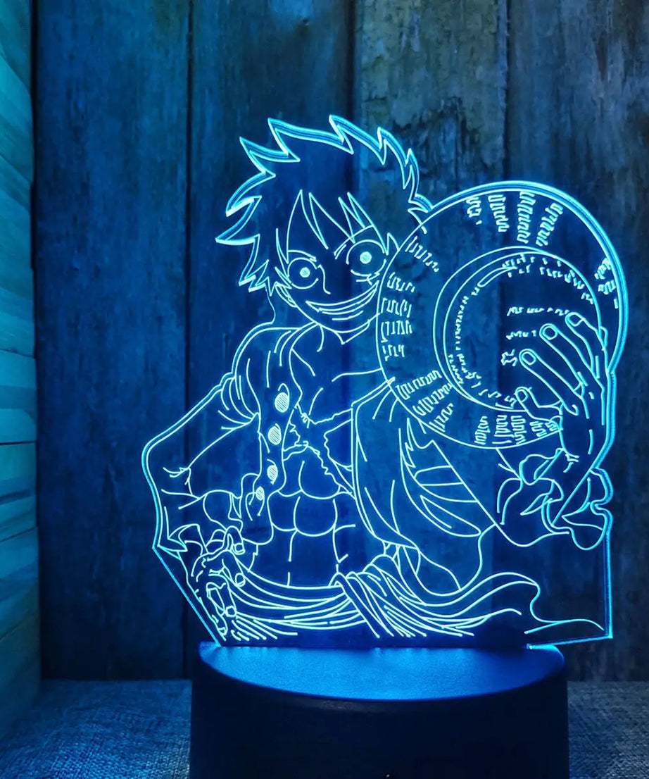 One Piece Animation Peripheral Luffy Zoro Escartoon Kawaii LED Night Light Desktop Personalized Creative Ornament Birthday Gift