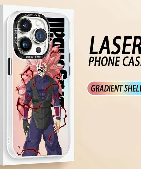 Goku & Gohan Laser Gradient Case – Dragon Ball iPhone 7–15 Pro Max
