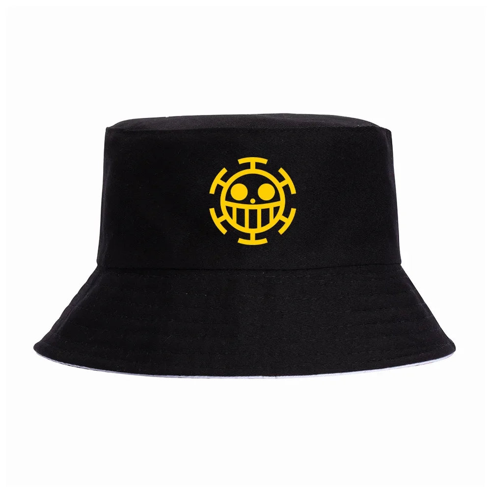 One Piece Luffy Bucket Hats Fashion New High Quality Women Men Hiphop Cool Lady Male Summer Casual Fisherman Cap Outdoor Sun Cap