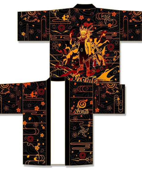 Uchiha Itachi shirt  Kimono Cardigan Print Crow Loose Blouse Shirt Haori Obi Asian Clothes Harajuku Streetwear