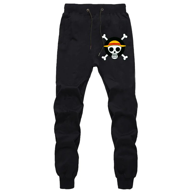 Students Casual Pants for Men and Women Summer Fashion Sports Breathable Cotton Pants Anime ONE PIECE Print Luxury Long Pants