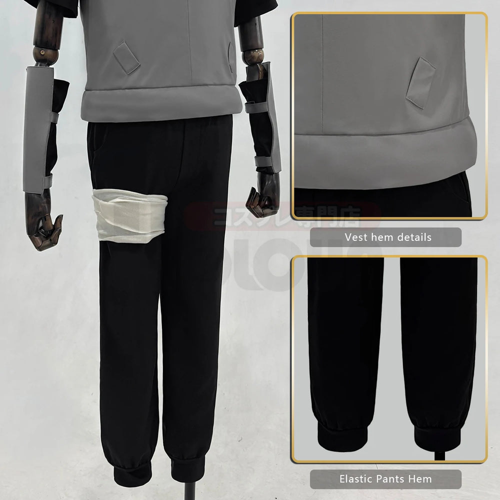 Naruto Itachi ANBU Cosplay Costume — Vest, Shirt & Pants 3