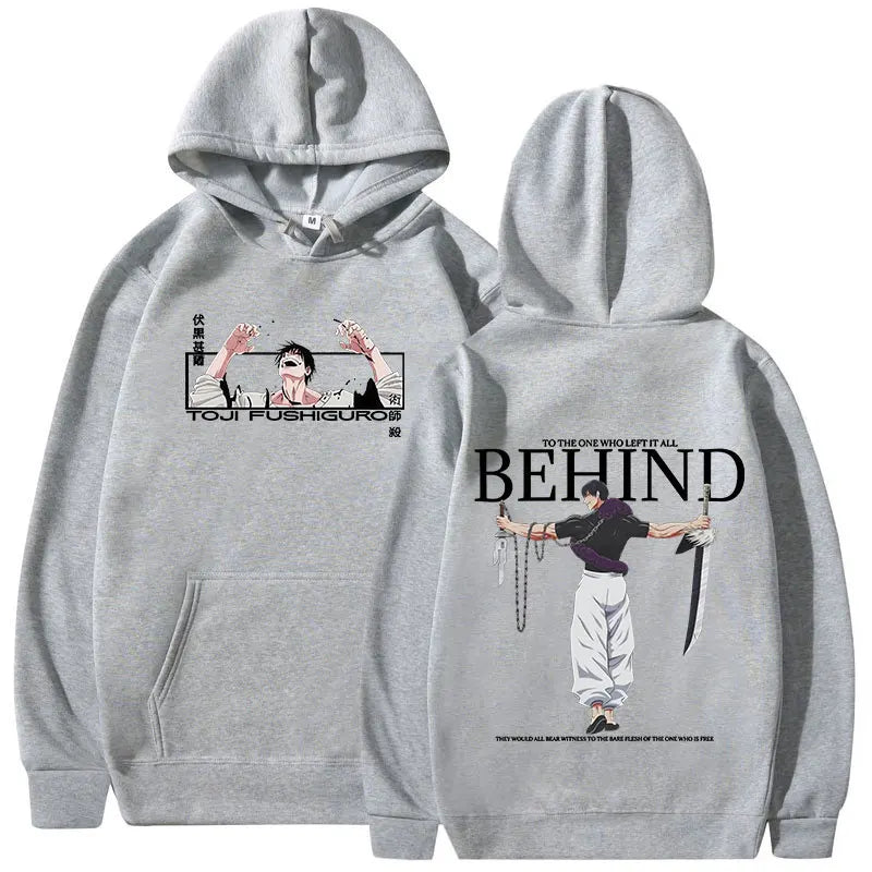 Anime Jujutsu Kaisen Fushiguro Toji Hoodies Men's Women Clothing Fashion Hip Hop Oversized Sweatshirts Casual Harajuku Pullovers