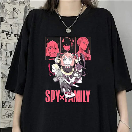 Spy X Family Anya Forger Casual T-Shirt - Cute Summer Short Sleeve