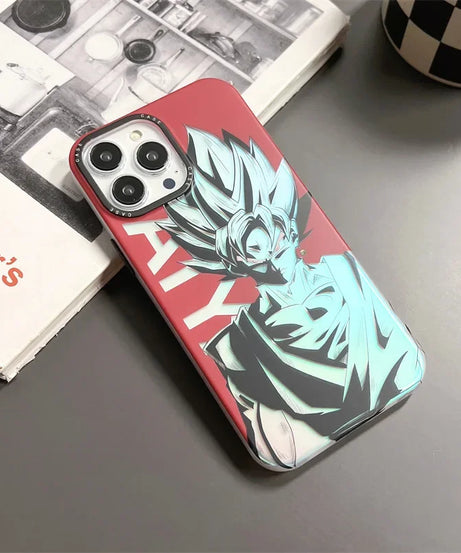 Dragon Ball Goku Phones Cases for IPhone 14 Pro Max Plus 11 12 13 Anime Super Saiyan Creative Shockproof Frosted Cover