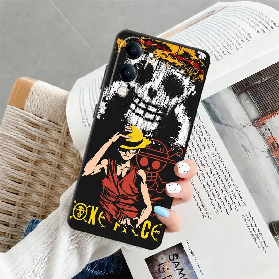 Case for Vivo Y30 Y33S Y35 Y31 Y36 Y12 Y15S Y02 Y11 Y20 Y21 Y19 Y27 Y16 Y17 Y22 Phone Cover Ones Pieces Luffy
