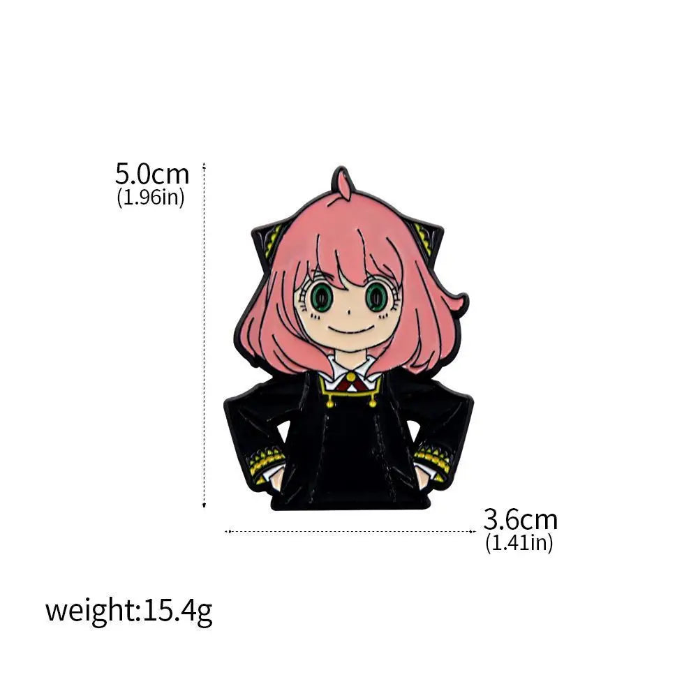Spy x Family Anya & Yor Forger Enamel Pin Keychain Cosplay Jewelry Accessories 7