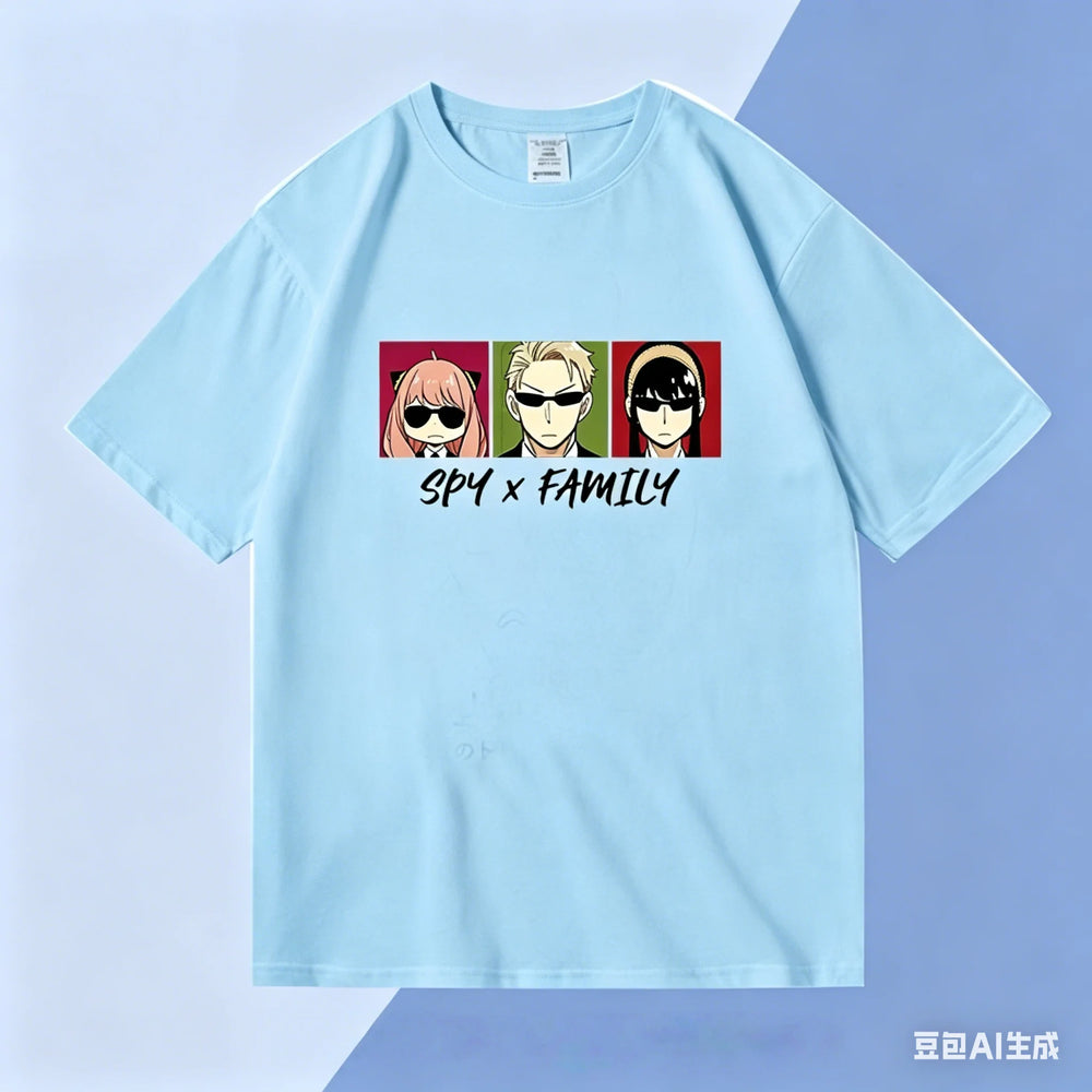 Spy x Family Anime Family Collaboration Cotton T-Shirt – Casual Unisex & Kids Tee 2