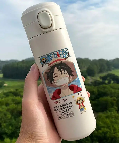 Monkey D. Luffy One Piece Thermos Cup – Anime Travel Mug for Coffee & More