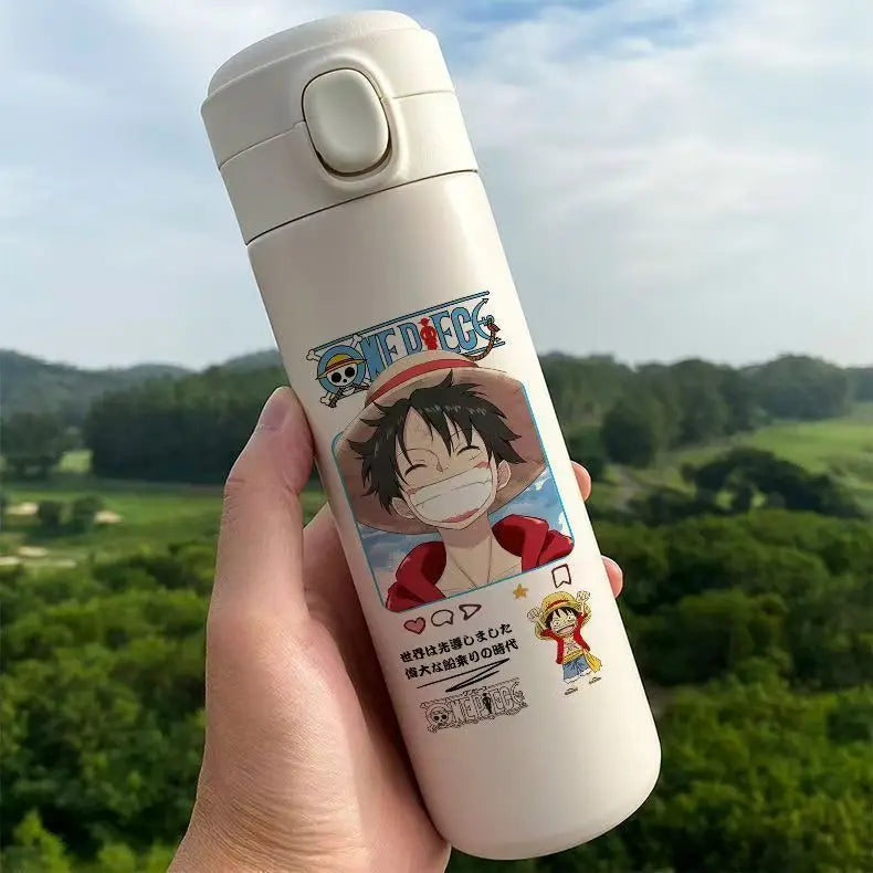 Monkey D. Luffy One Piece Thermos Cup – Anime Travel Mug for Coffee & More