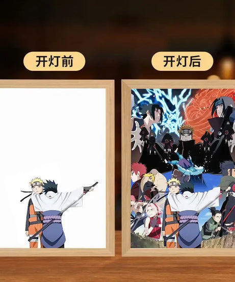 Naruto LED Night Light – Kakashi, Sasuke & Madara Anime Bedroom Lamp Gift