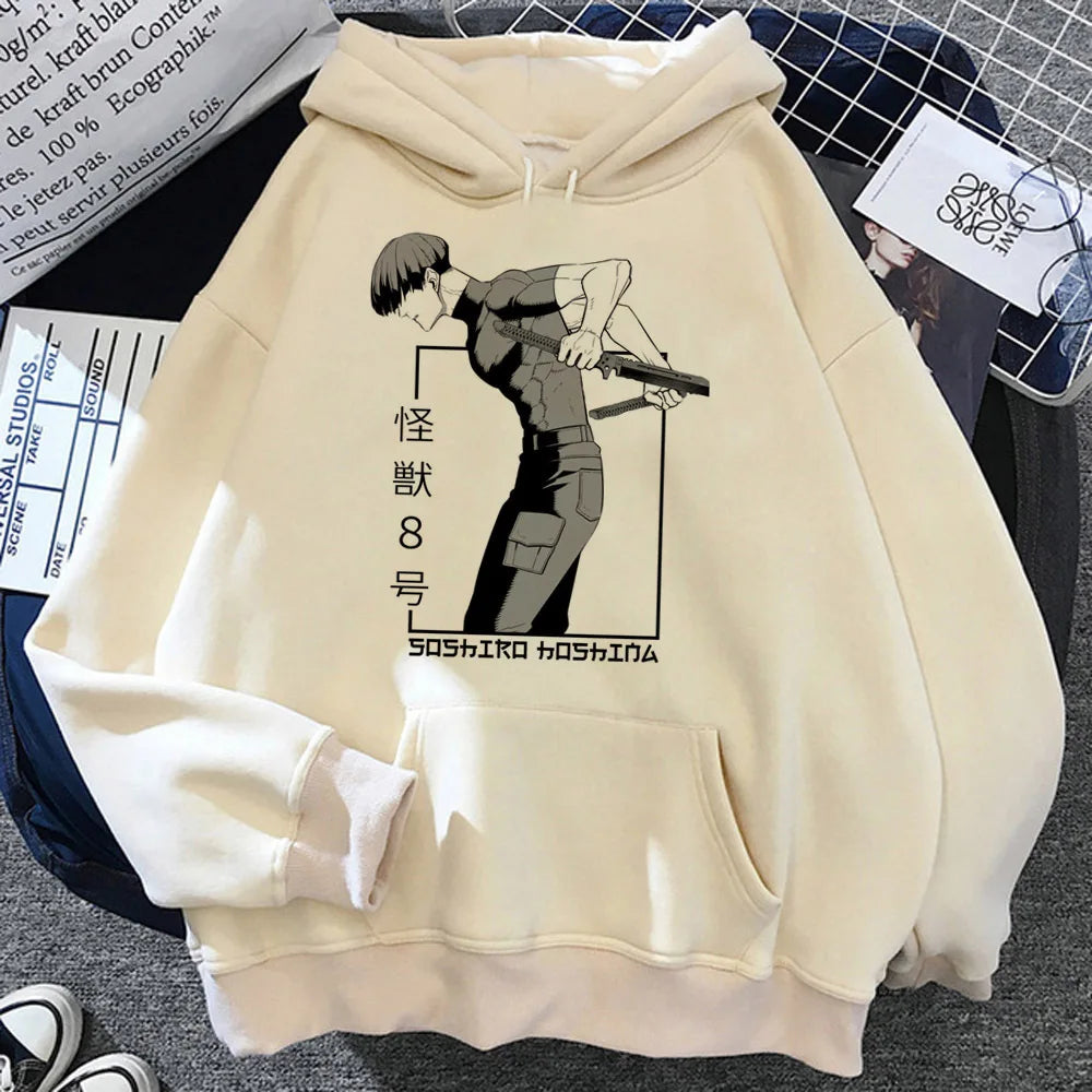 Kaiju No. 8 Hoodie – Y2K Anime Streetwear Pullover