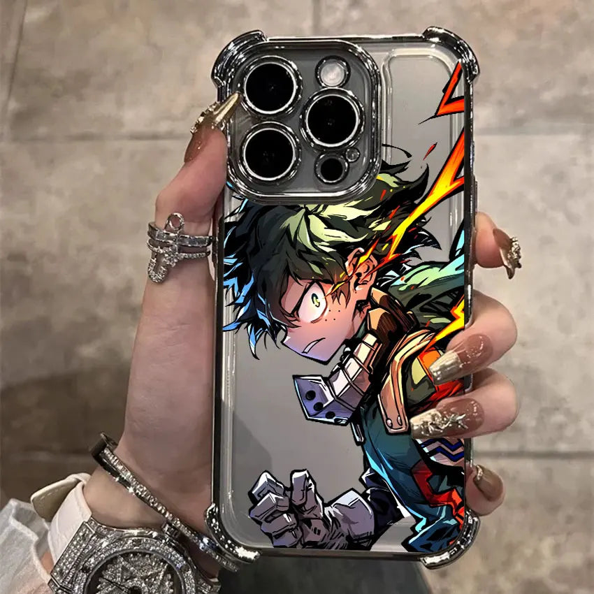 Deku Bakugo Anime Case For Samsung Galaxy A56 A55 A54 A52 A53 5G A36 A34 A35 A33 A50 A73 A26 A25 A16 A06 Clear Soft Phone Cover