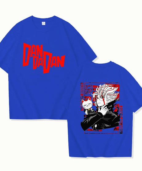 New Anime Dandadan Print T Shirt Women Men Short Sleeve Tops Tees Summer Fashion Loose Casual T-shirt