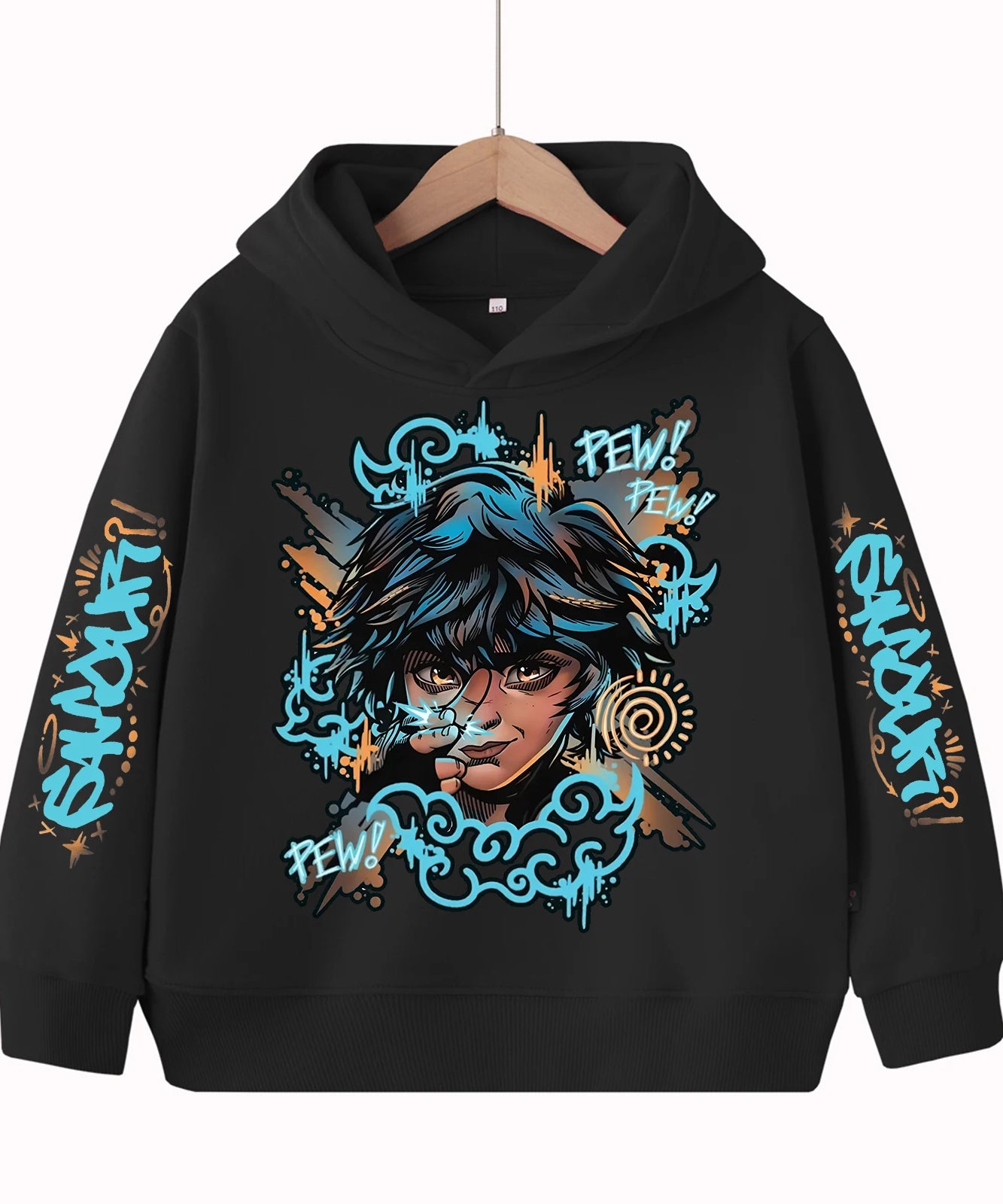 Arcane-Isha Anime Children's-Hoodie Harajuku Hip Hop Pullover Tops Sweatshirt