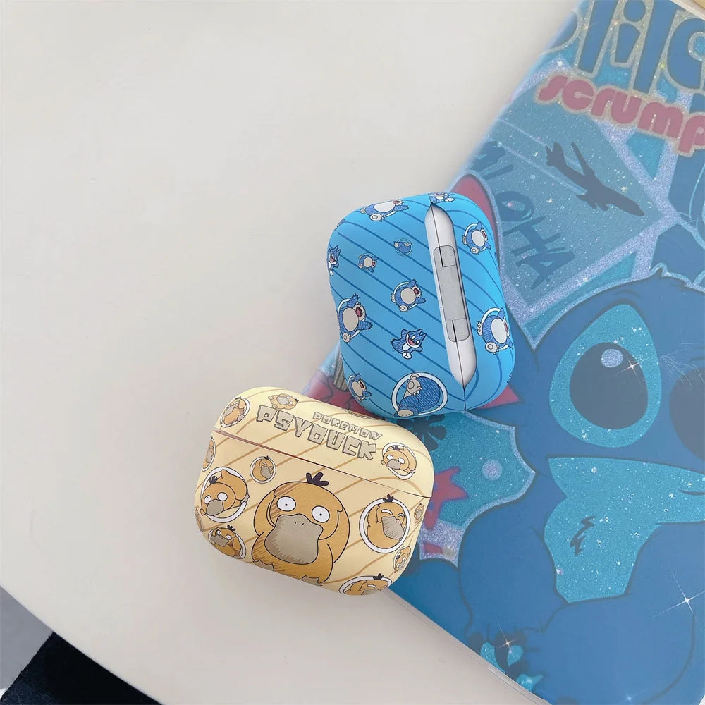 Anime Pokemon Psyduck Squirtle Snorlax Earphone Case for Airpods pro 2 Wireless Bluetooth Headphones