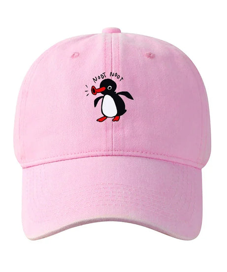 Noot Baseball Cap Men High Quality Washed Cotton Women  Sun Protection Visor Snapback Penguin TV Spring Summer Sun Hat Wholesale