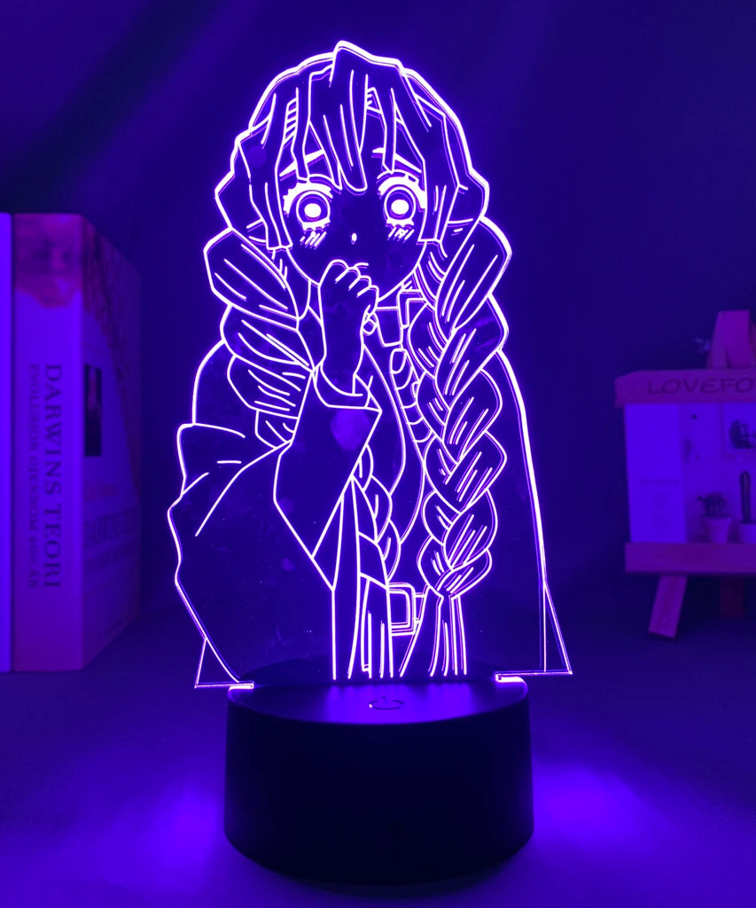Manga 3d Light Kimetsu No Yaiba for Bedroom Decor Night Light Birthday Gift Table Lamp Anime Demon Slayer Mitsuri Kanroji Figure
