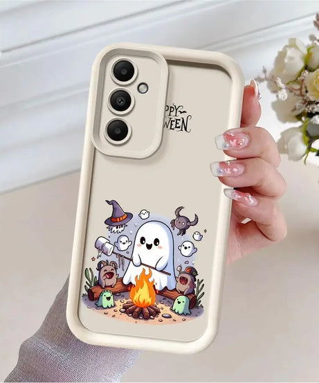 Case for Samsung A54 A52 A14 A53 A12 A13 A23 A71 A34 A51 A13 A33 A15 A32 A22 A55 A24 Phone Case Happy Halloween Ghost