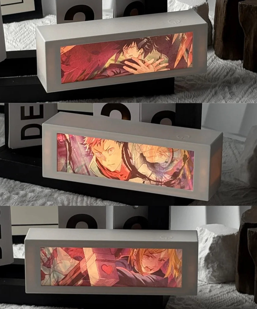 Anime 3D Motion Light Box – Manga Night Lamp for Bedroom & Gifts