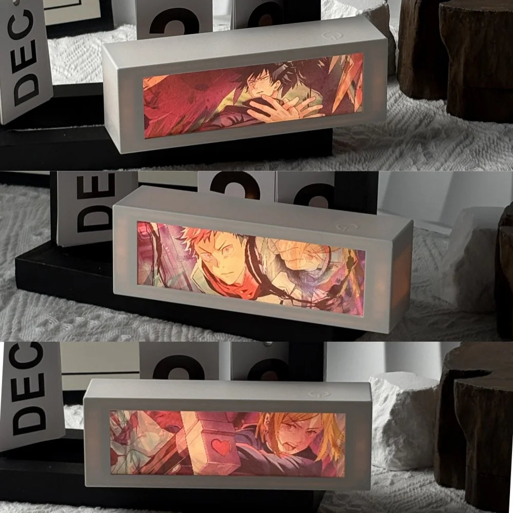 Anime 3D Motion Light Box – Manga Night Lamp for Bedroom & Gifts
