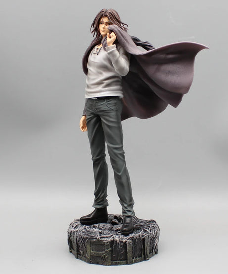 28cm Attack on Titan Figures Eren Jaeger Anime Action Figure Eren Jaeger Double Headed Statue PVC Collection Model Doll Boy Toys