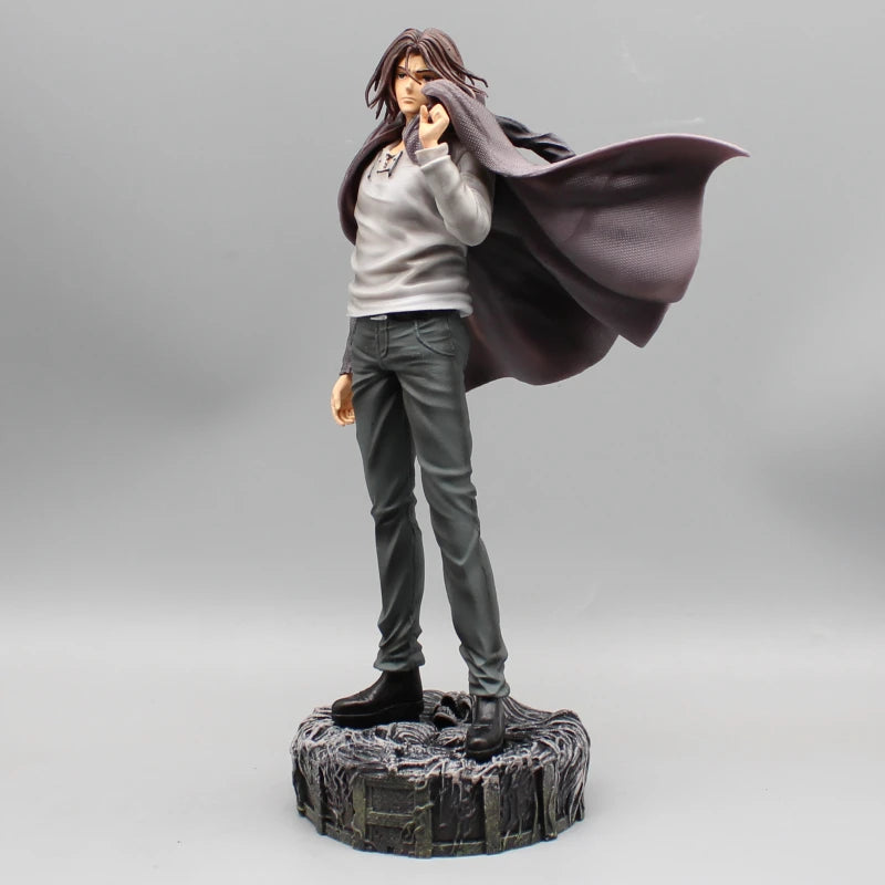 28cm Attack on Titan Figures Eren Jaeger Anime Action Figure Eren Jaeger Double Headed Statue PVC Collection Model Doll Boy Toys