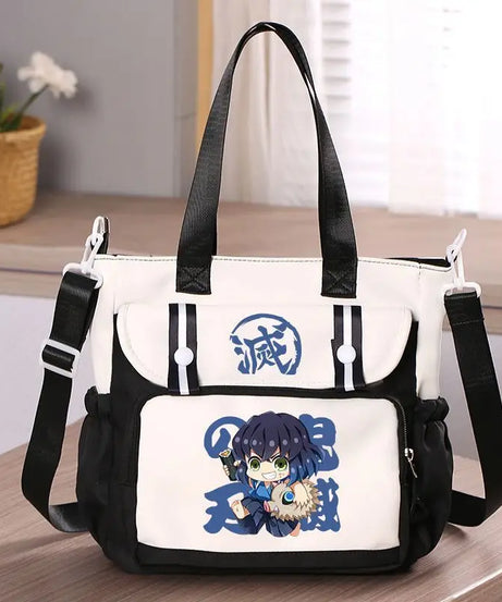 Anime Demon Slayer Kamado Tanjirou New Shoulderbag Men Women Crossbody Bags Student Fashion Large Capacity Handbag Holiday Gifts