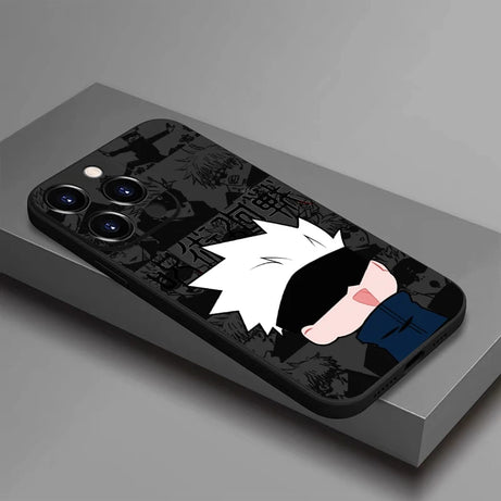 Anime Jujutsu Kaisen Satoru Gojo Yuji for iPhone 15 14 Plus 13 12 11 Pro X XR XS Max 7 8 Plus 13 12 Mini Phone Case Carcasa Funda