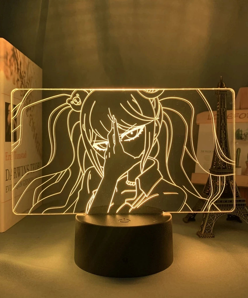 Anime Danganronpa V3 Nagito Komaeda Led Night Light Nagito Komaeda Game Figure Bedside Lamp for Bedroom Decor Kids Manga Gifts